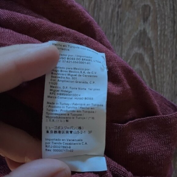 HUGO Boss slim fit wool silk blend size large - Picture 4 of 6